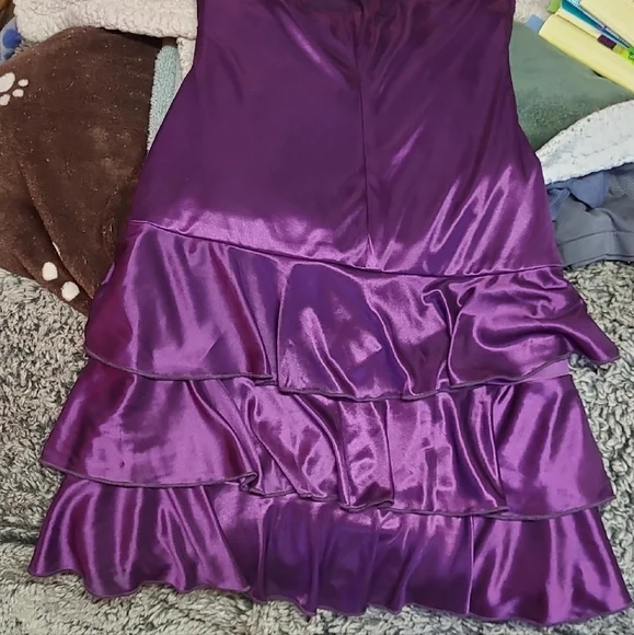 Trixxi Purple Backless Dress - Picture 4 of 5